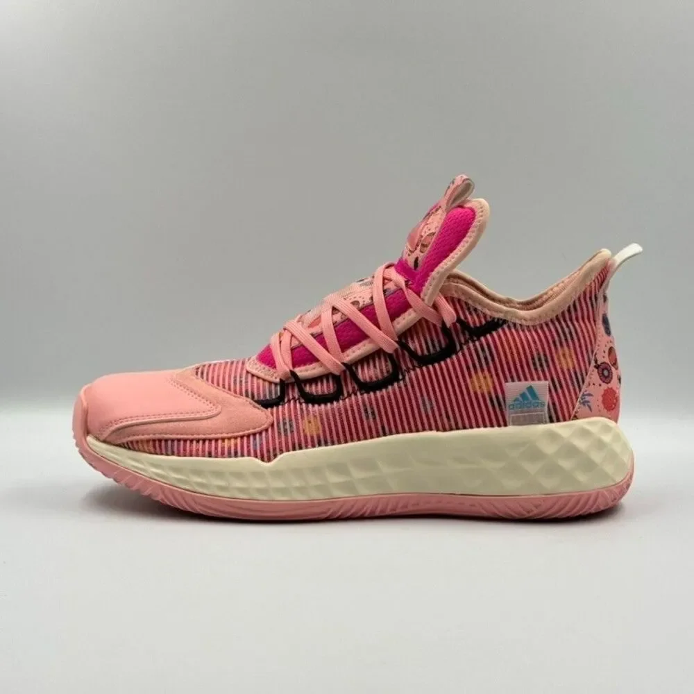 Adidas Mens 7 Pink Harden Vol. 5 Sugar Skull Dia de los Muertos Boost